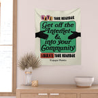 Love Your Neighbor Wall Tapestry Gallery Image 2