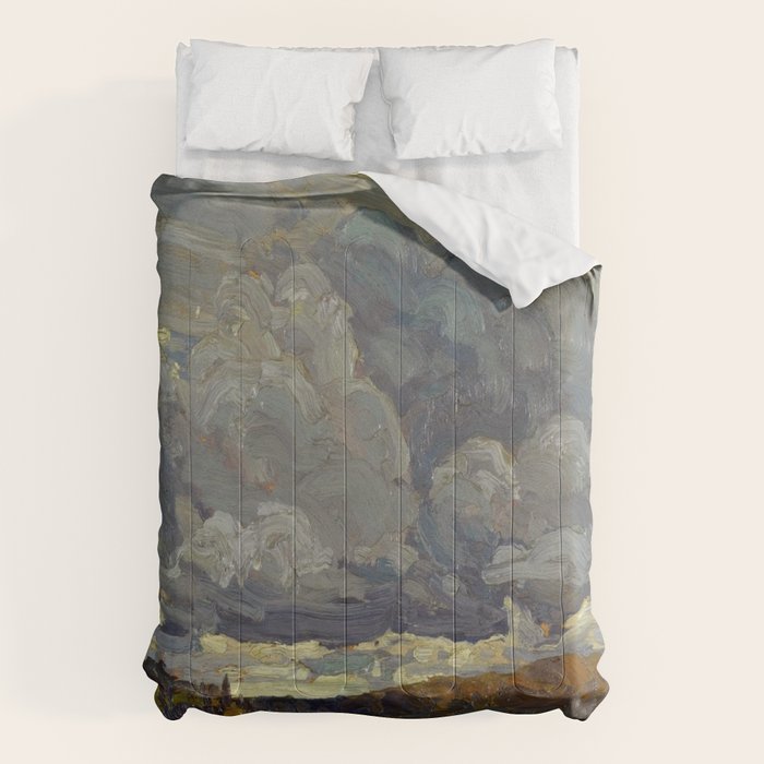 Tom Thomson Grey Sky 1914 Canadian Landscape Artist Comforter Gallery Image 6
