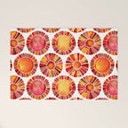 Sun Rays - Red & Orange Welcome Mat Gallery Image 1