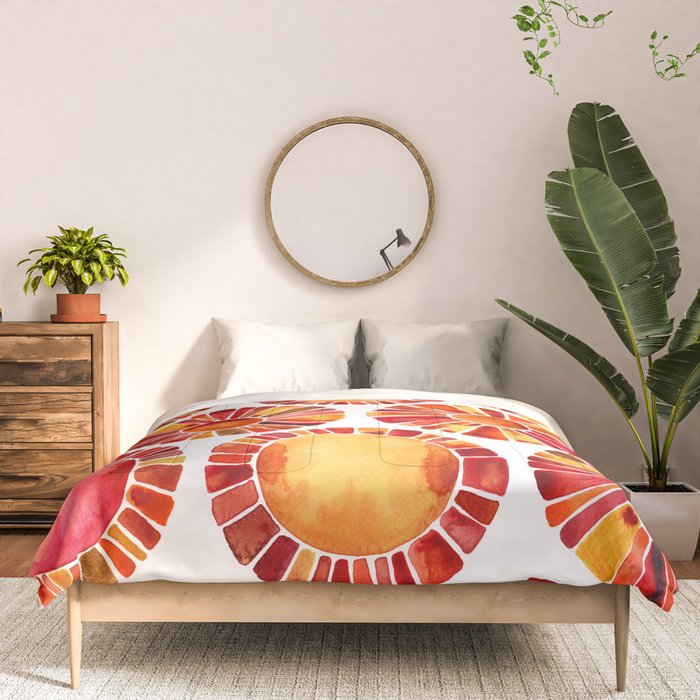 Sun Rays - Red & Orange Comforter Gallery Image 3