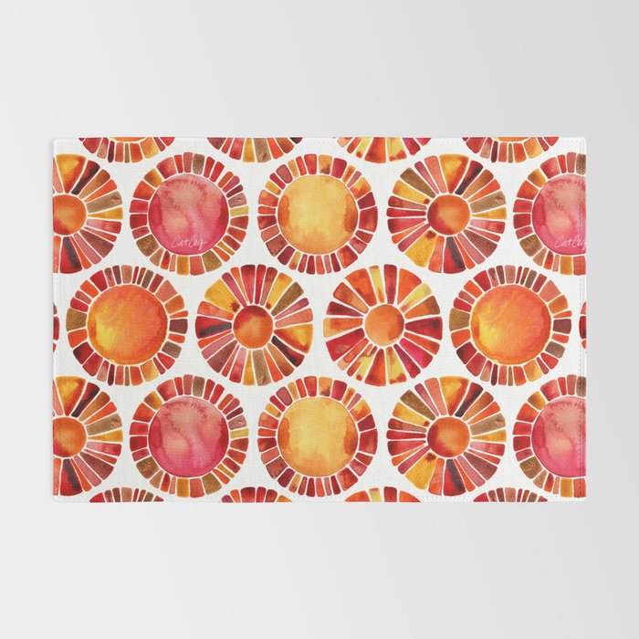 Sun Rays - Red & Orange Rug Gallery Image 2