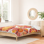 Sun Rays - Red & Orange Duvet Cover Gallery Image 2