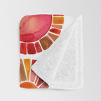 Sun Rays - Red & Orange Throw Blanket Gallery Image 3