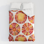 Sun Rays - Red & Orange Duvet Cover Gallery Image 6