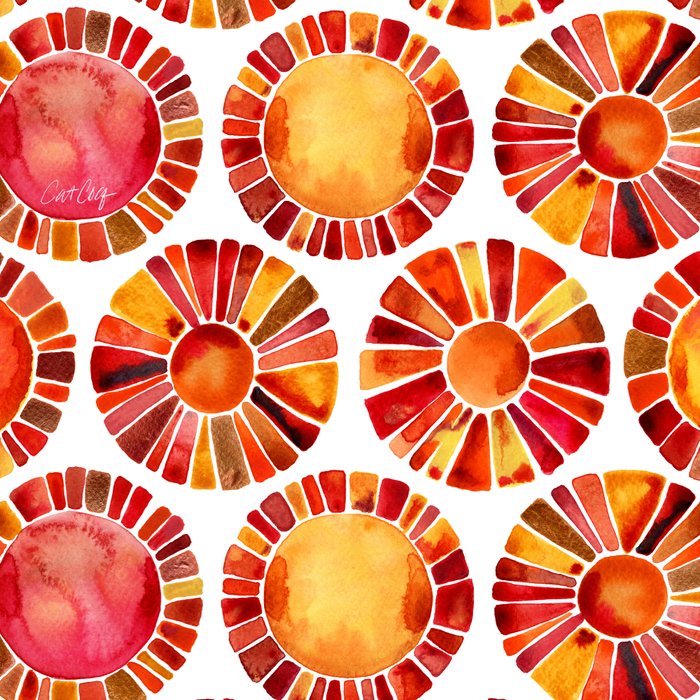 Sun Rays - Red & Orange Coffee Mug Gallery Image 2