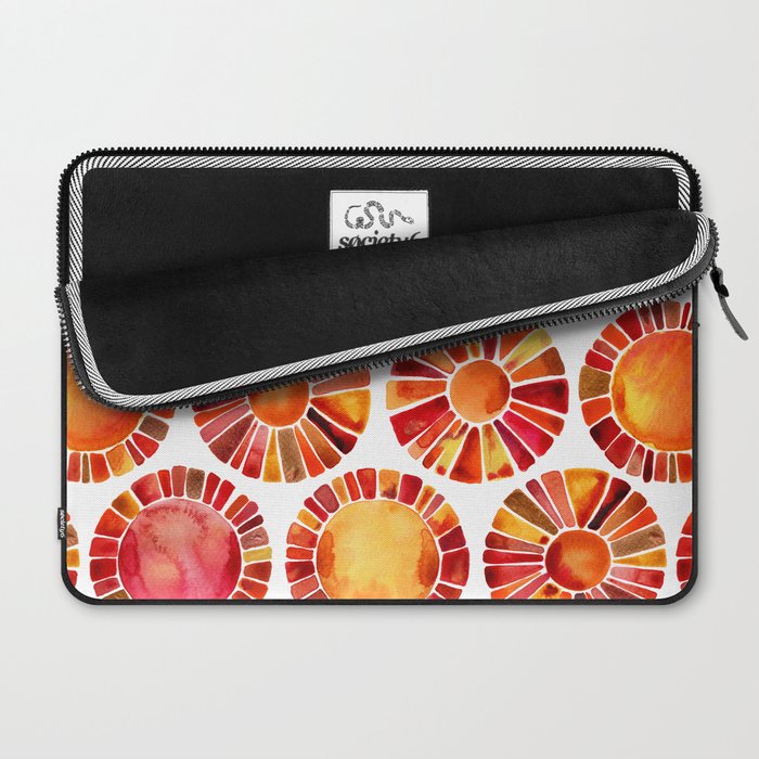 Sun Rays - Red & Orange Laptop Sleeve Gallery Image 2