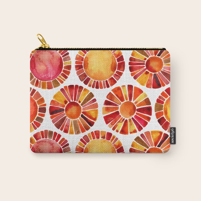 Sun Rays - Red & Orange Carry All Pouch Gallery Image 1