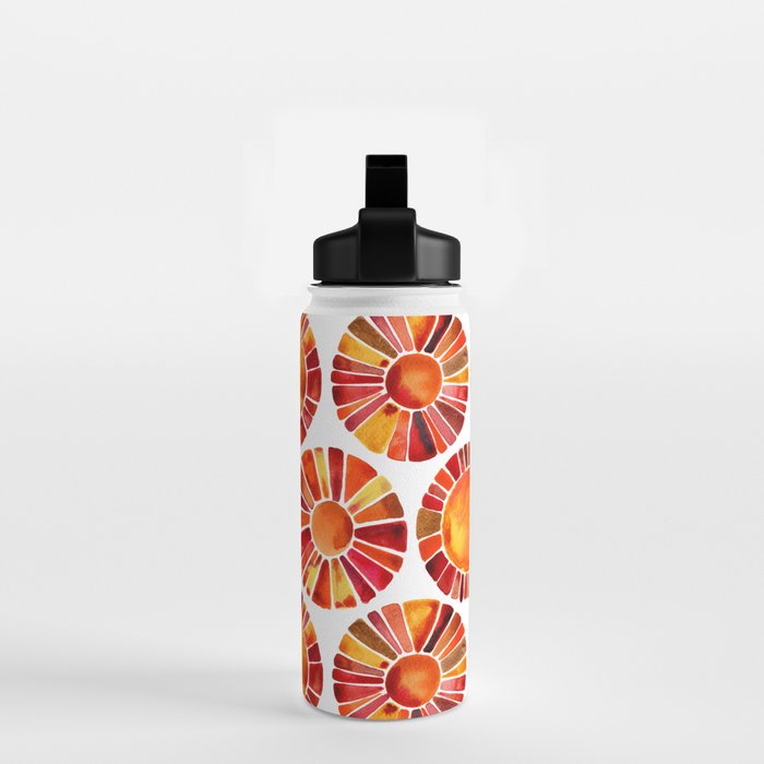 Sun Rays - Red & Orange Water Bottle Gallery Image 2