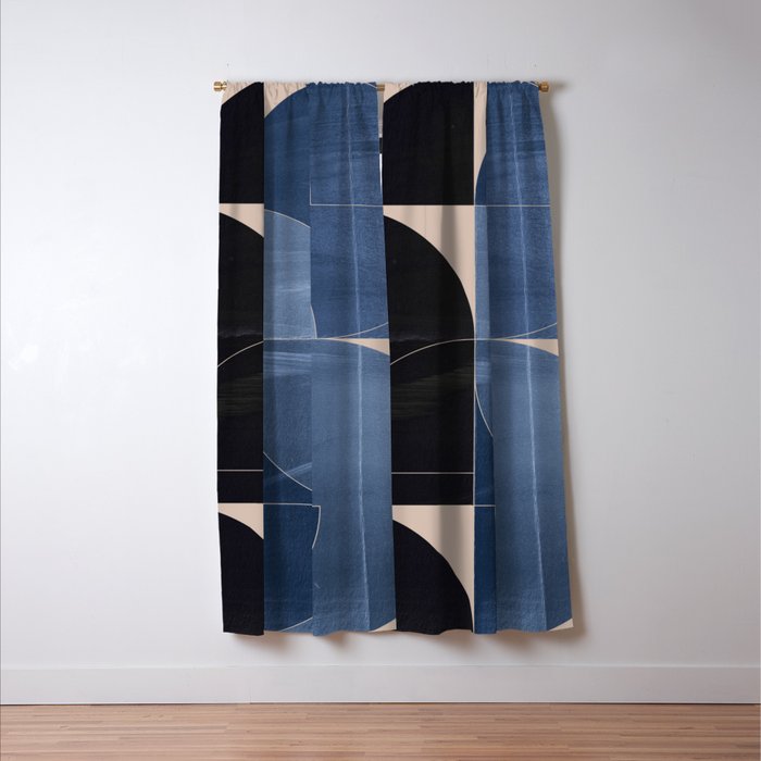 Minimal Geometric Shapes 218 Window Curtain Gallery Image 3