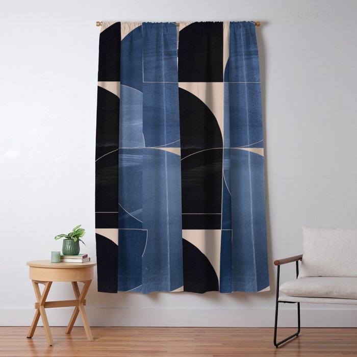 Minimal Geometric Shapes 218 Window Curtain Gallery Image 1