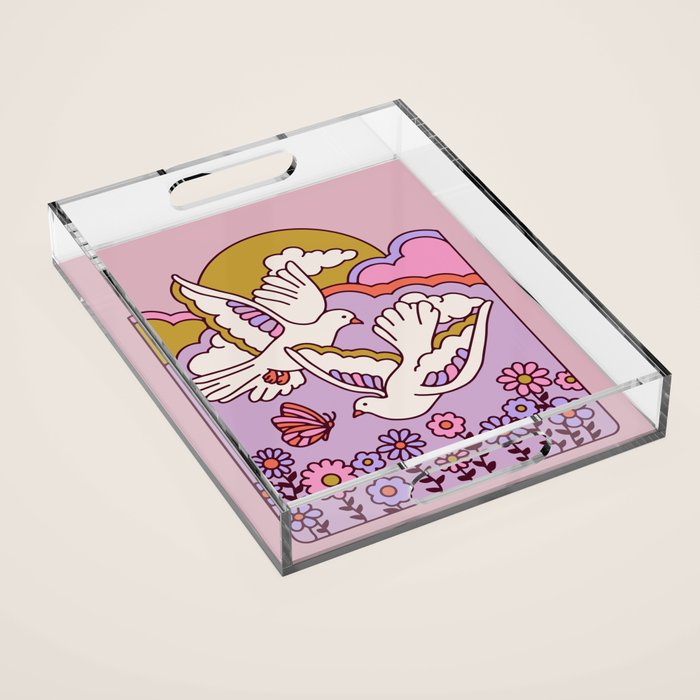 Dove Acrylic Tray Gallery Image 1