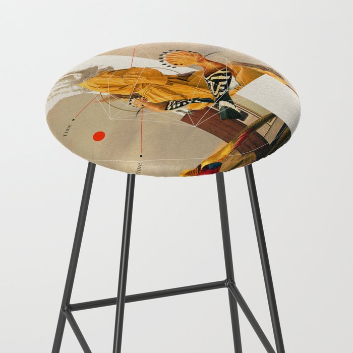 Yellow Echoes of Time Stool Gallery Image 2