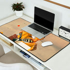 Yellow Echoes of Time Desk Mat Gallery Image 2