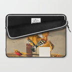 Yellow Echoes of Time Laptop Sleeve Gallery Image 2