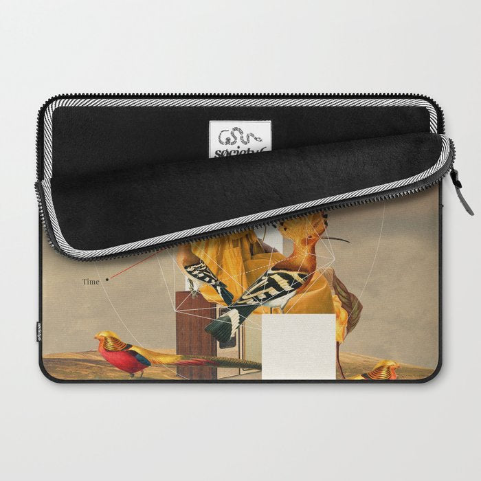 Yellow Echoes of Time Laptop Sleeve Gallery Image 2