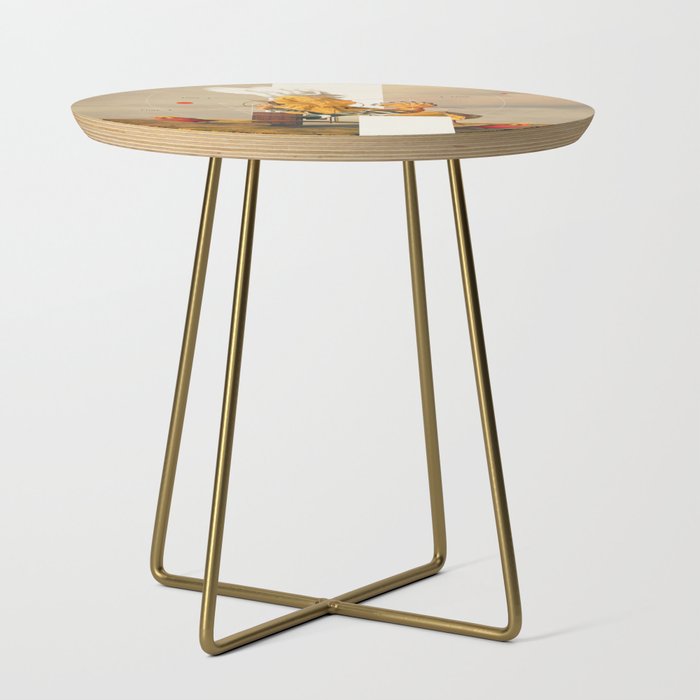 Yellow Echoes of Time Side Table Gallery Image 1
