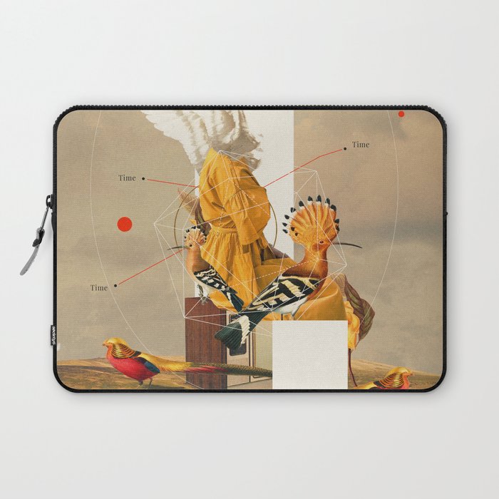 Yellow Echoes of Time Laptop Sleeve Gallery Image 1