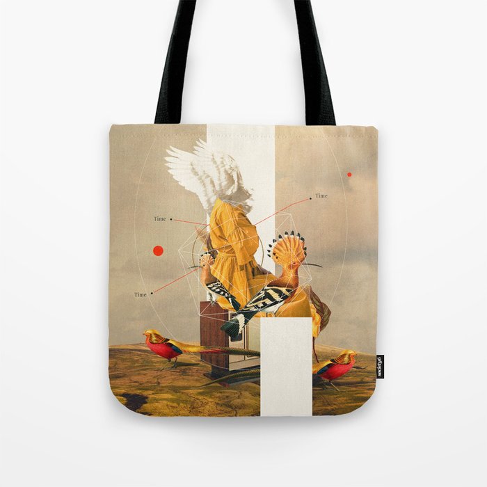 Yellow Echoes of Time Tote Bag Gallery Image 1