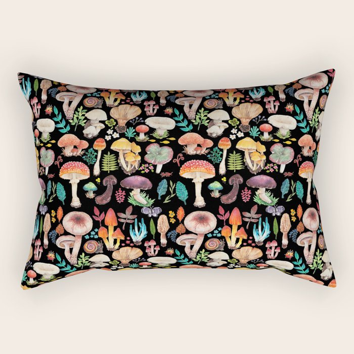 Mushroom heart Rectangular Pillow Gallery Image 1