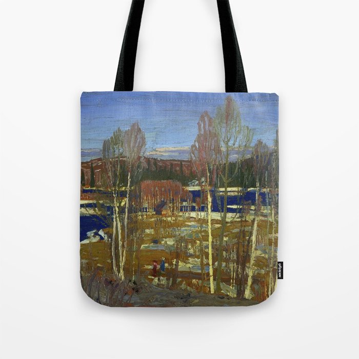 Tom Thomson Larry Dickson's Cabin 1917 Canadian Landscape Artist Tote Bag Gallery Image 1