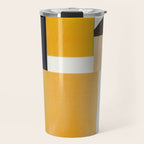 Yellow Abstract Collage Travel Mug Gallery Image 1