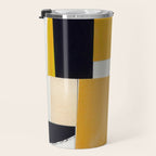 Yellow Abstract Collage Travel Mug Gallery Image 3