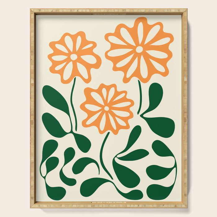 Flower03  Serving Tray Gallery Image 1