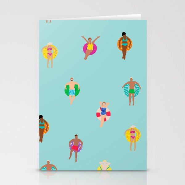 Pool Floating Stationery Card Gallery Image 2