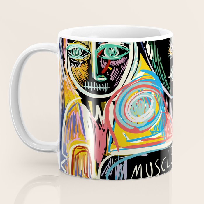 Muscle is Life Street Art Graffiti Love Coffee Mug Gallery Image 3