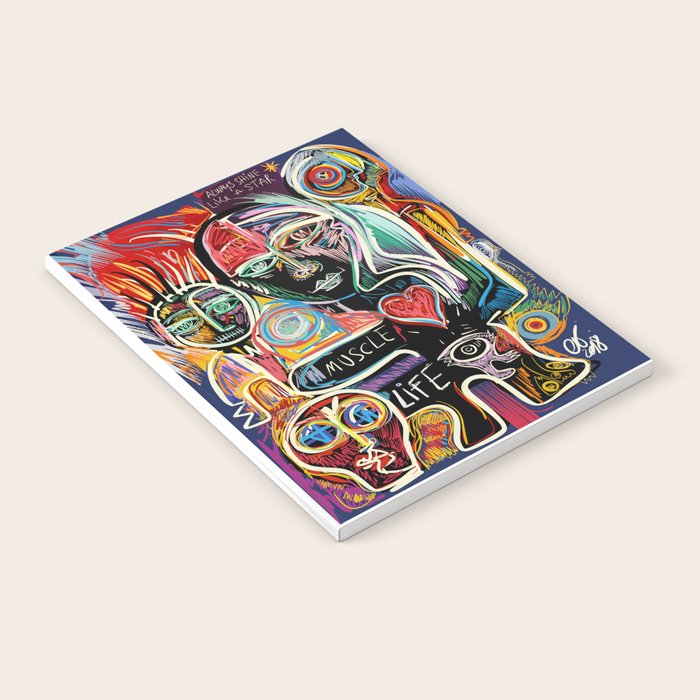 Muscle is Life Street Art Graffiti Love Notebook Gallery Image 2