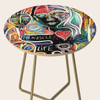 Muscle is Life Street Art Graffiti Love Side Table Gallery Image 2