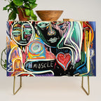 Muscle is Life Street Art Graffiti Love Credenza Gallery Image 1