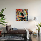 Muscle is Life Street Art Graffiti Love Wood Wall Art Gallery Image 2