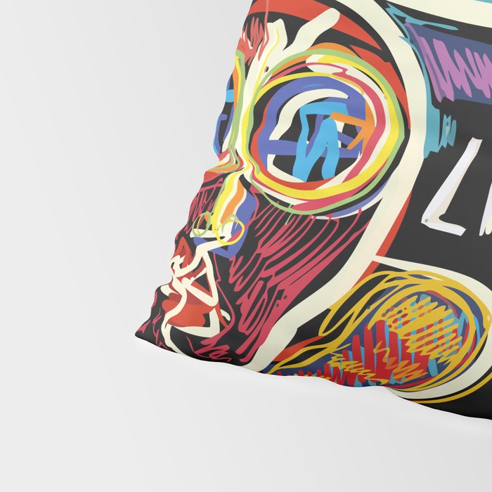 Muscle is Life Street Art Graffiti Love Pillow Sham Gallery Image 4