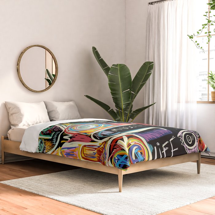 Muscle is Life Street Art Graffiti Love Comforter Gallery Image 2