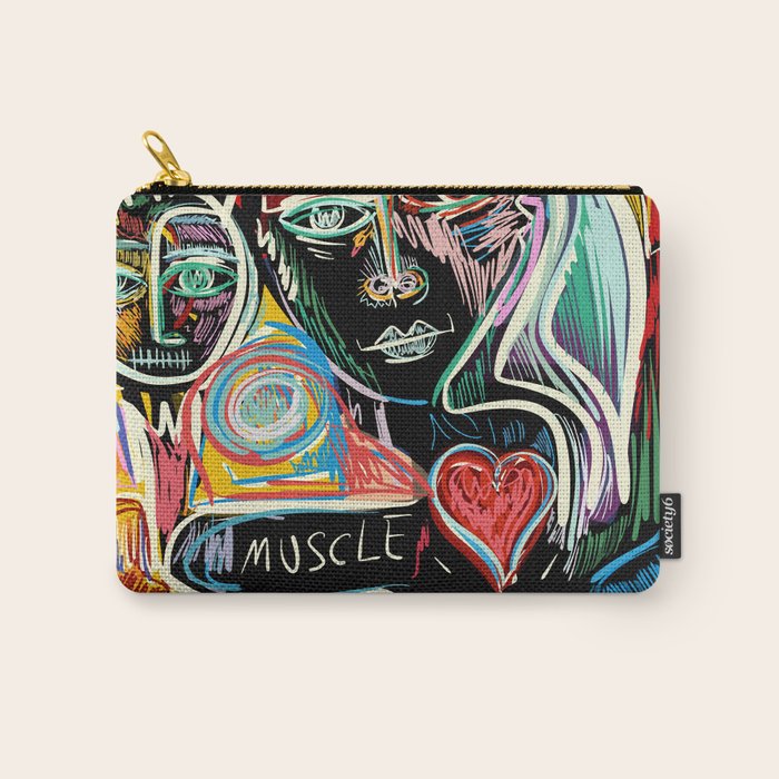 Muscle is Life Street Art Graffiti Love Carry All Pouch Gallery Image 1