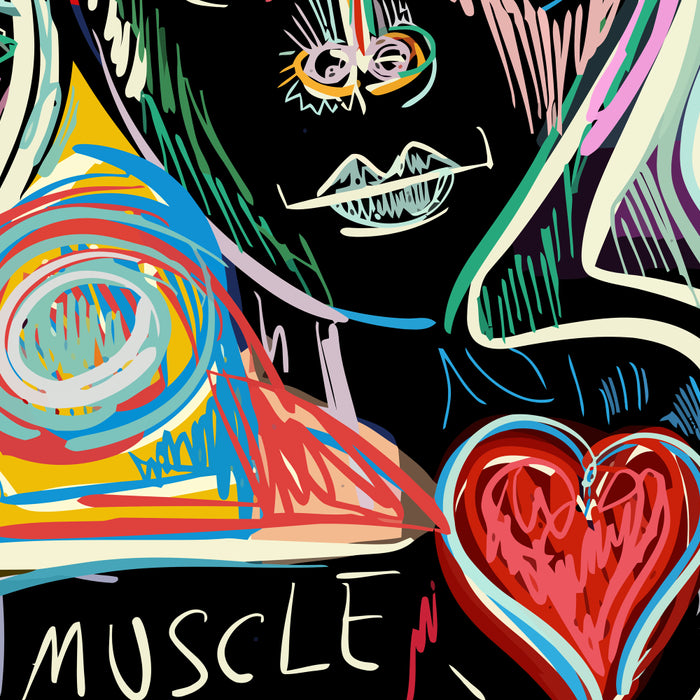 Muscle is Life Street Art Graffiti Love Coffee Mug Gallery Image 2