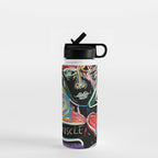 Muscle is Life Street Art Graffiti Love Water Bottle Gallery Image 1