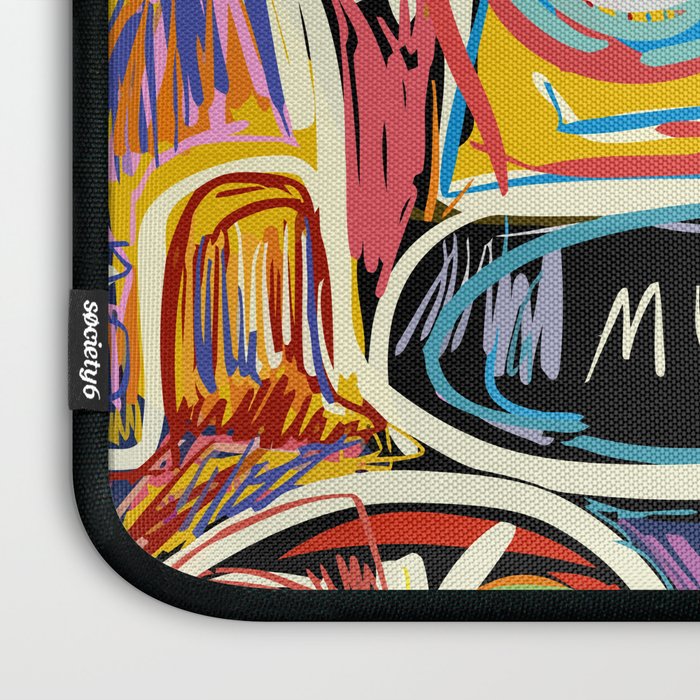 Muscle is Life Street Art Graffiti Love Laptop Sleeve Gallery Image 3