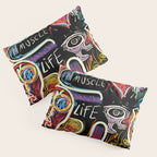 Muscle is Life Street Art Graffiti Love Pillow Sham Gallery Image 3