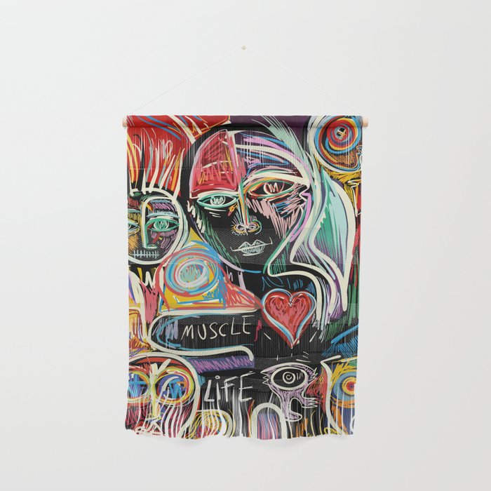 Muscle is Life Street Art Graffiti Love Wall Hanging Gallery Image 1