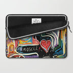 Muscle is Life Street Art Graffiti Love Laptop Sleeve Gallery Image 2