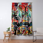 Muscle is Life Street Art Graffiti Love Window Curtain Gallery Image 5