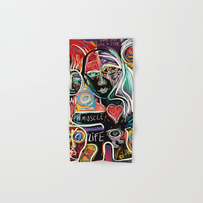 Muscle is Life Street Art Graffiti Love Towels Gallery Image 1