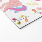 Magical Pastel Unicorn Floral Welcome Mat Gallery Image 2