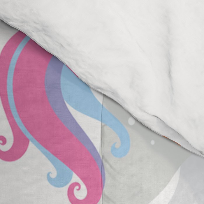 Magical Pastel Unicorn Floral Comforter Gallery Image 4
