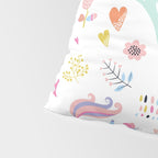 Magical Pastel Unicorn Floral Pillow Sham Gallery Image 4