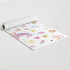 Magical Pastel Unicorn Floral Yoga Mat Gallery Image 2