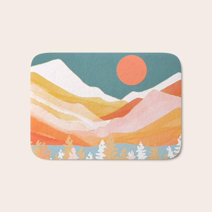 Citrus Mountains Bath Mat Gallery Image 1