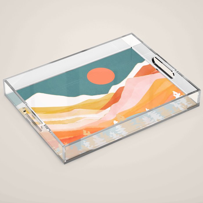 Citrus Mountains Acrylic Tray Gallery Image 1
